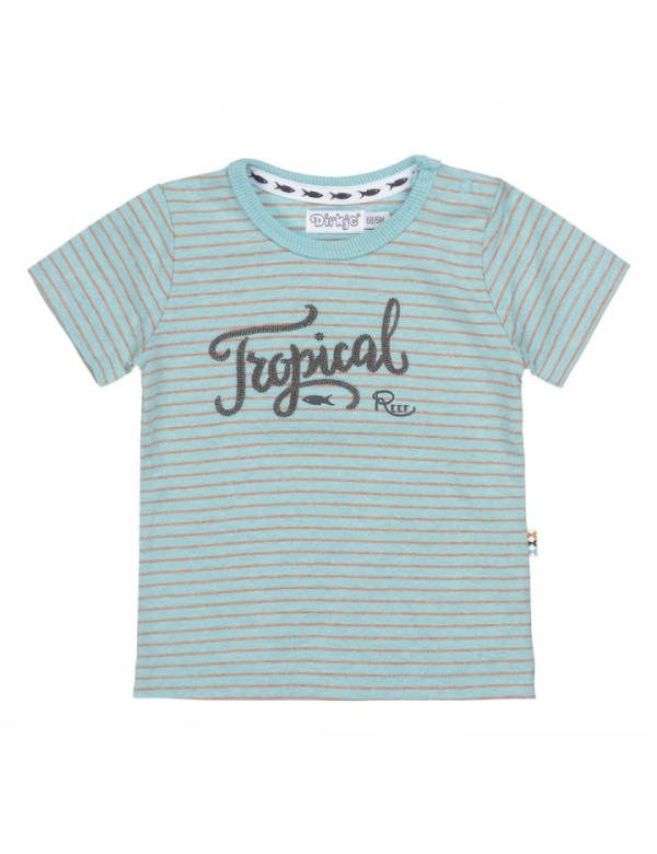 Dirkje T-shirt Tropical - groen