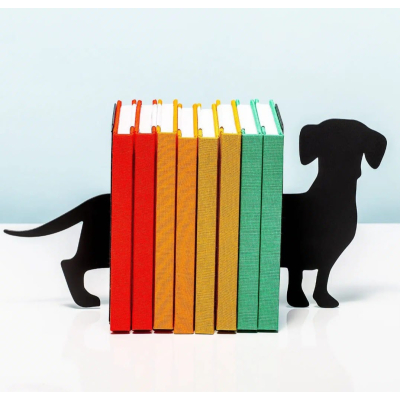 Teckel boekensteun (set van 2)