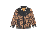 DJ Dutchjeans  bomberjack met zebraprint bruin/zwart