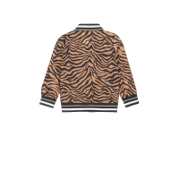 DJ Dutchjeans  bomberjack met zebraprint bruin/zwart