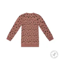 Koko Noko meisjes jurk Nathalie oudroze stipjes