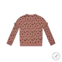 Koko Noko meisjes sweater Nova oudroze stippen
