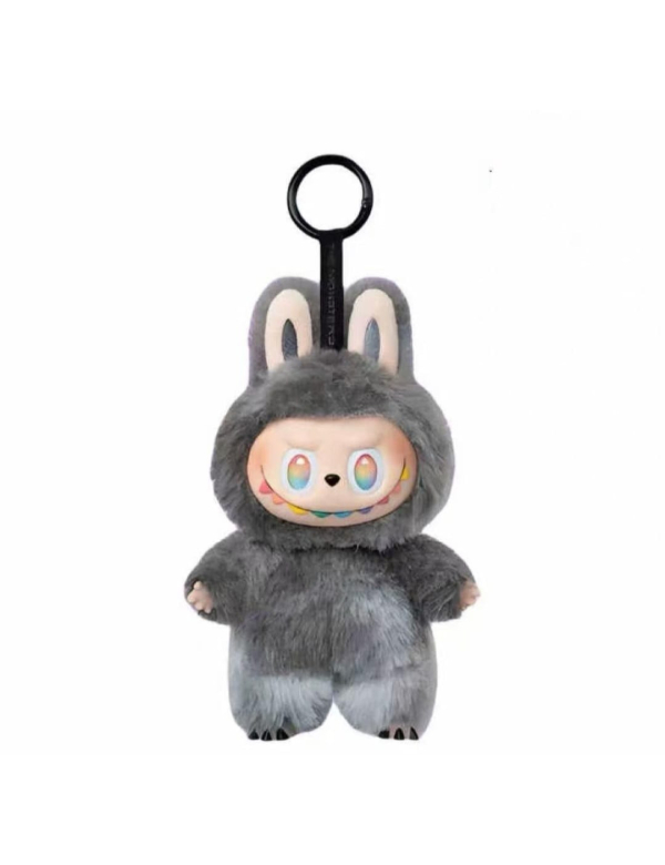 Labubu 15 cm - zwart/grijs