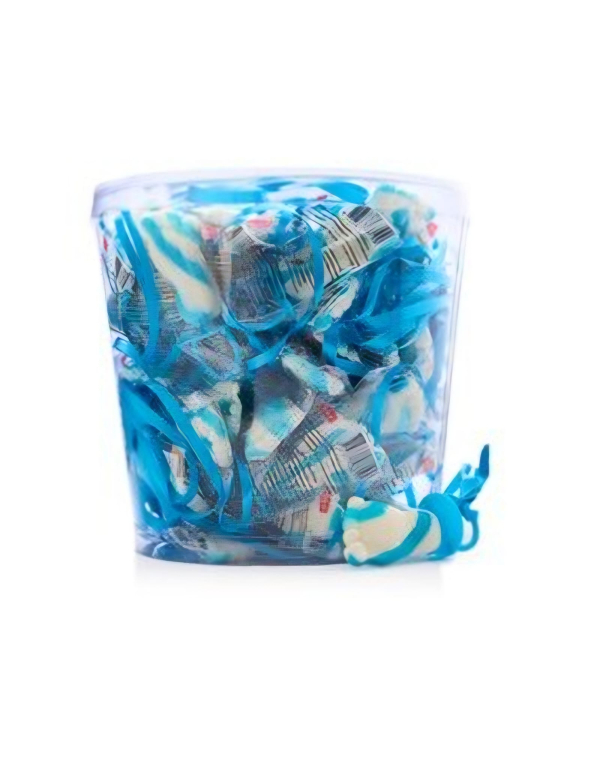 lolly babyvoetje blauw (12 gram) lolly babyvoetje blauw (12 gram)
