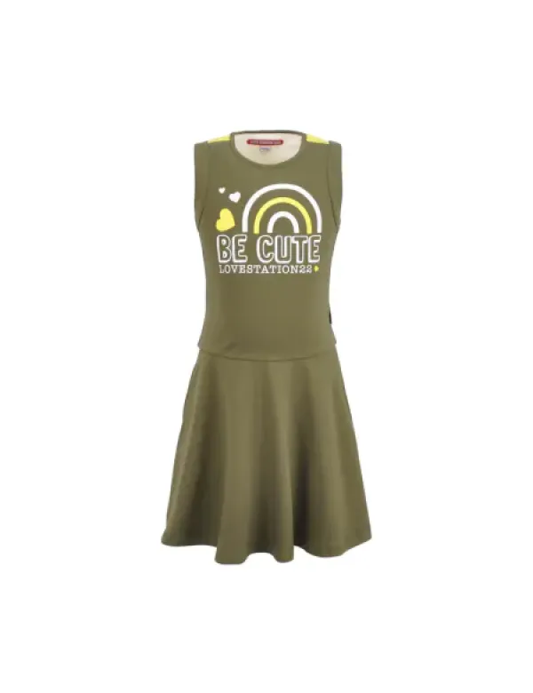 Lovestation22 jurk Eloise olive green