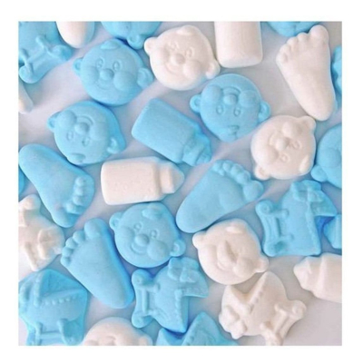 schuimsnoepjes blauw-wit (500 gram)