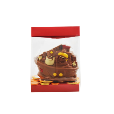 Sint en Piet in bootje