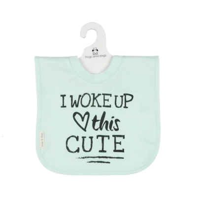 Slabbetje groen: I woke up this cute