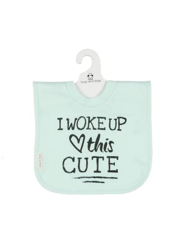 Slabbetje groen: I woke up this cute