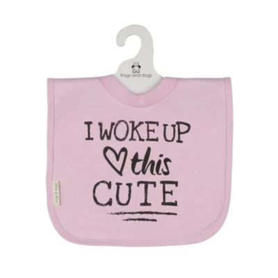 Slabbetje roos: I woke up this cute