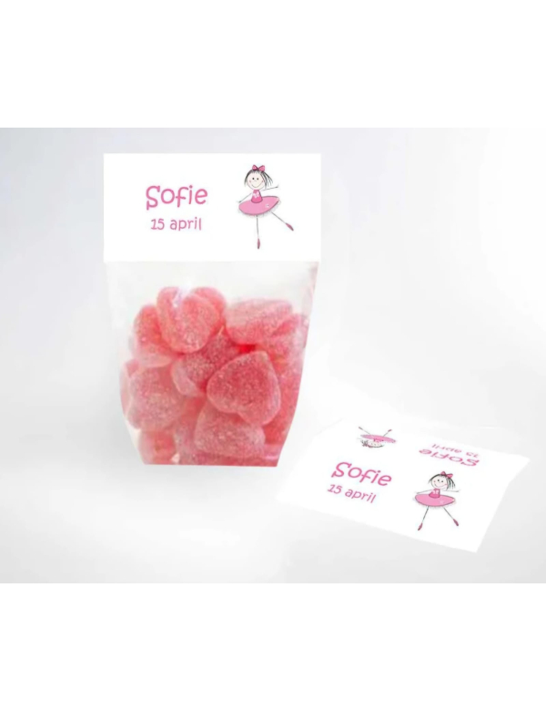 snoepzakje ballerina (gevuld met snoep naar keuze) snoepzakje ballerina (gevuld met snoep naar keuze)