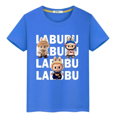 Labubu t-shirt jongen/meisje - blauw