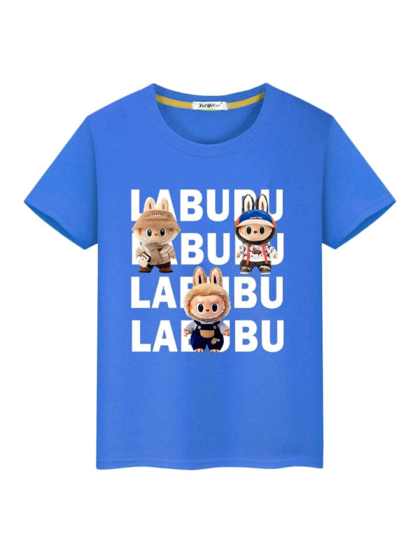 Labubu t-shirt jongen/meisje - blauw