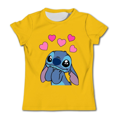stitch t-shirt - geel (model 2)