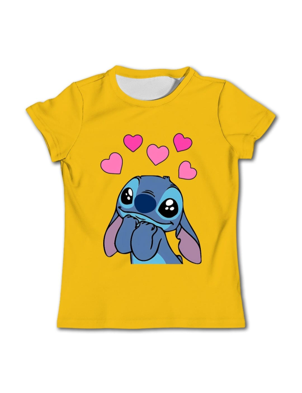 stitch t-shirt - geel (model 2)