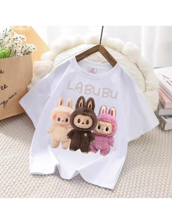 Labubu t-shirt meisje - wit