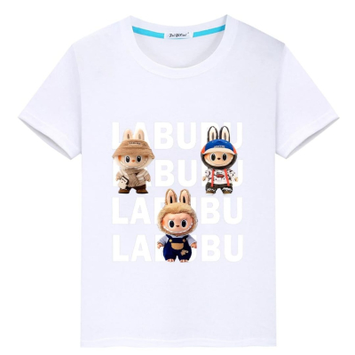 Labubu t-shirt jongen/meisje - wit