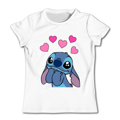 stitch t-shirt - wit (model 3)