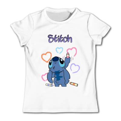 stitch t-shirt - wit (model 4)