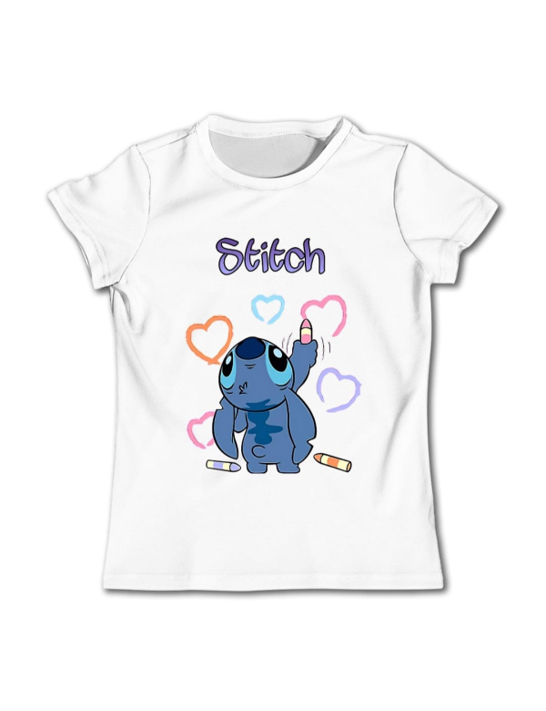 stitch t-shirt - wit (model 4)