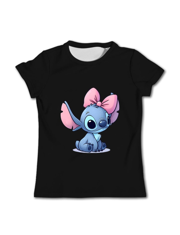 stitch t-shirt - zwart (model 3)