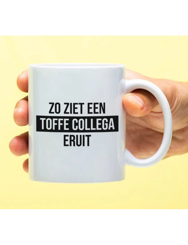 Tas/mok "zo ziet een toffe collega eruit"
