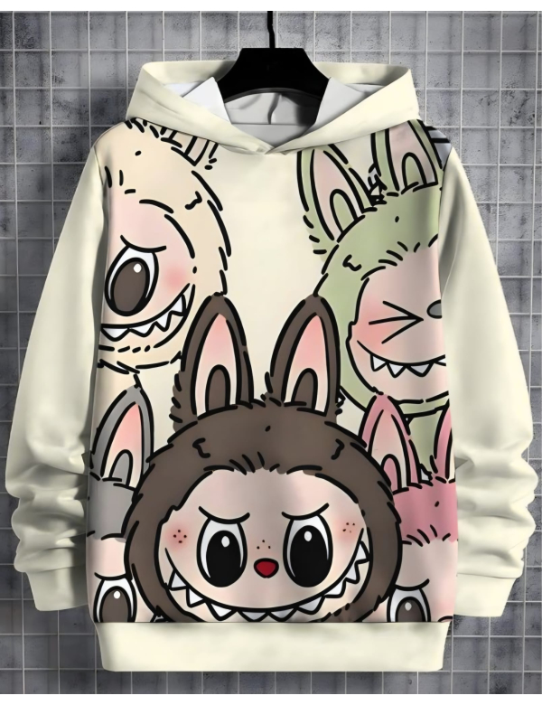 Labubu hoodie lichtgroen