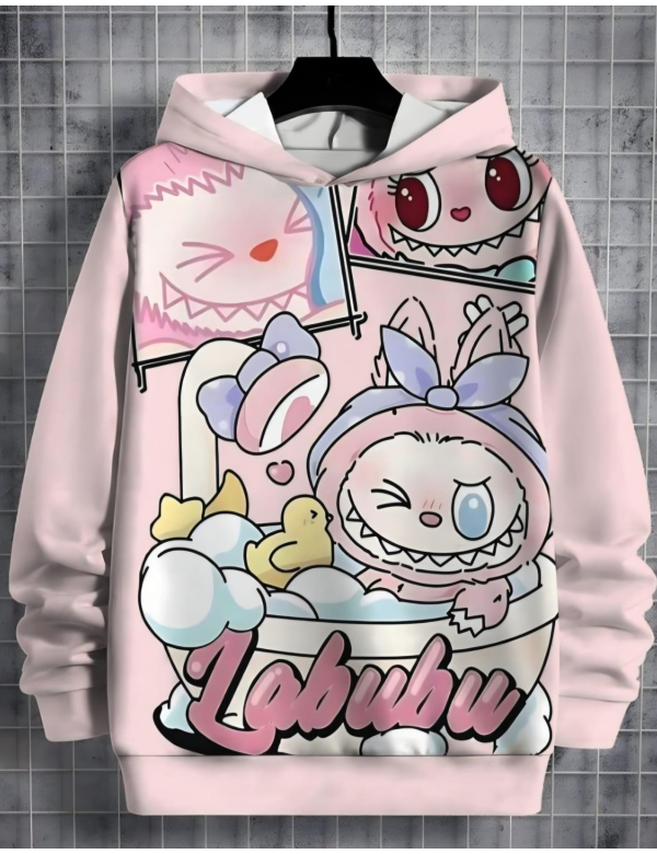 Labubu hoodie lichtroos