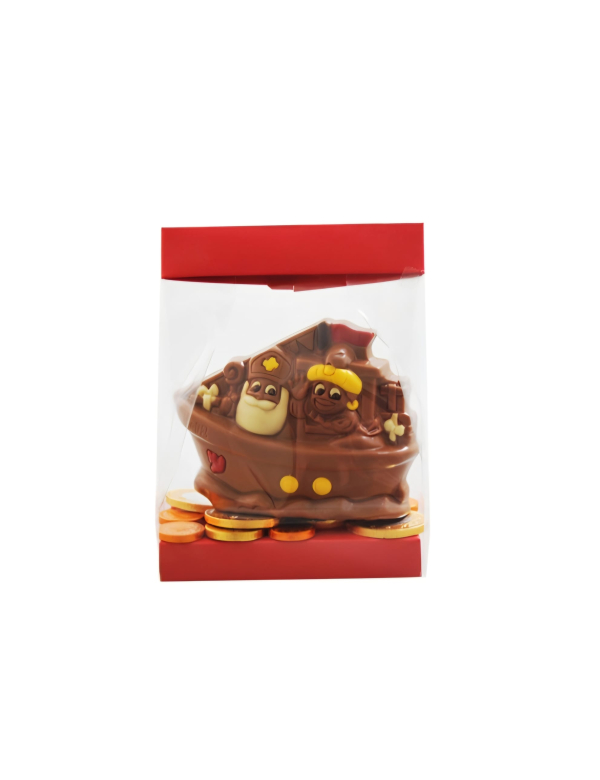 Sint en Piet in bootje